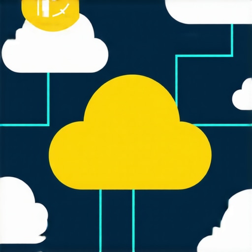 Diagram illustrating layered cybersecurity defenses with cloud and network components