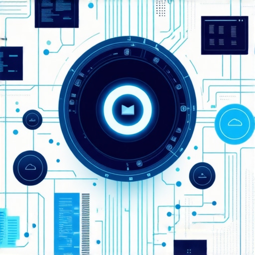 Futuristic AI data recovery system with digital interface and cloud storage