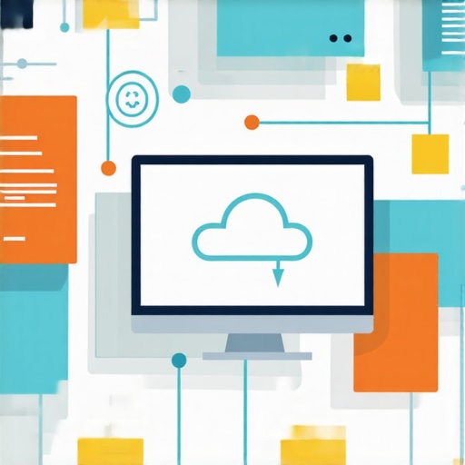 Advanced AI and cloud backup systems in a modern office setting