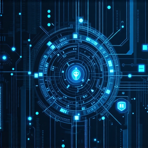 Futuristic digital security system with AI and Zero Trust layers