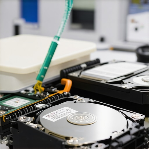 Professional data recovery technicians working in a high-tech lab environment