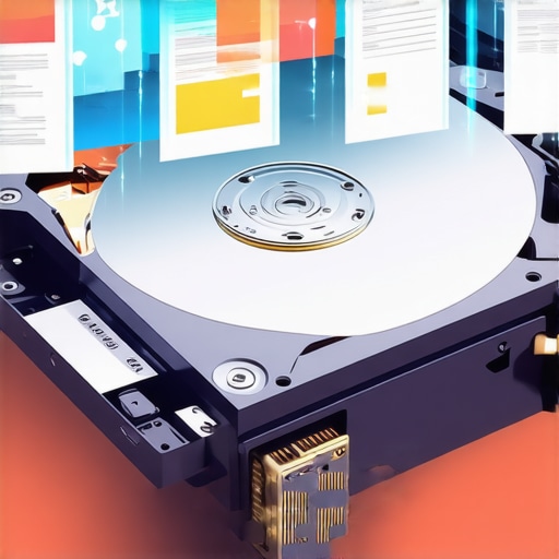 Computer screen showing data recovery software scanning a damaged drive.
