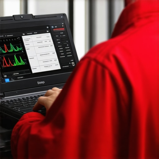 Technician performing hardware diagnostics on a laptop using specialized tools