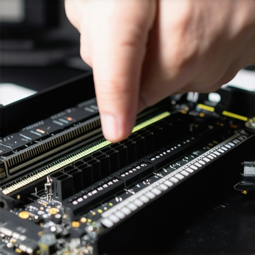 Technician reseating RAM modules to resolve computer boot issues