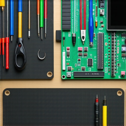 A technician's workspace with tools for repairing laptops and computers, emphasizing a professional setup for reliable maintenance.