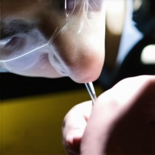 Technician replacing a laptop screen with precision tools.