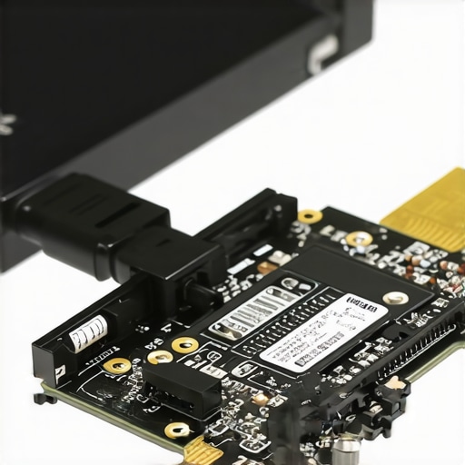 Technician connecting SSD to recovery device diagram.