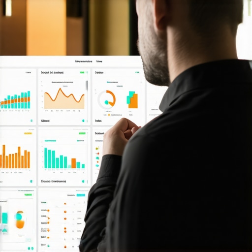 Using Professional Management Software for System Monitoring IT specialist analyzing network performance data on a computer screen