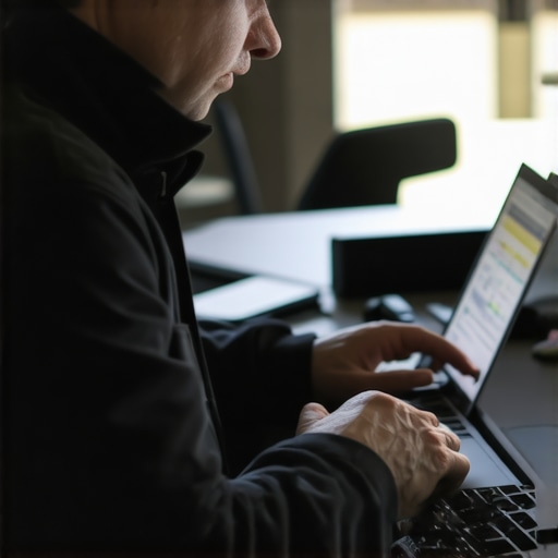 Professional Laptop Diagnostics in Action Technician performing hardware diagnosis on a laptop with specialized tools