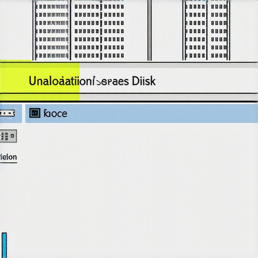 Screenshot of Windows disk management displaying a missing partition in unallocated space