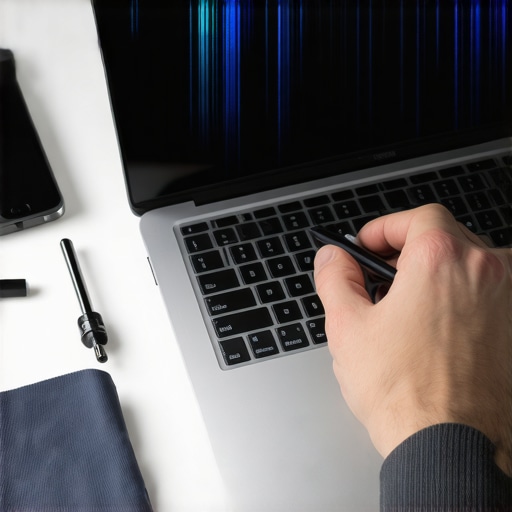 How to fix a laptop screen with vertical blue lines