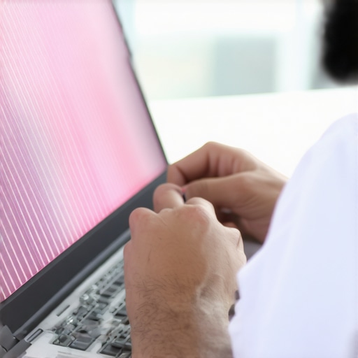 How to fix a laptop screen with vertical pink lines