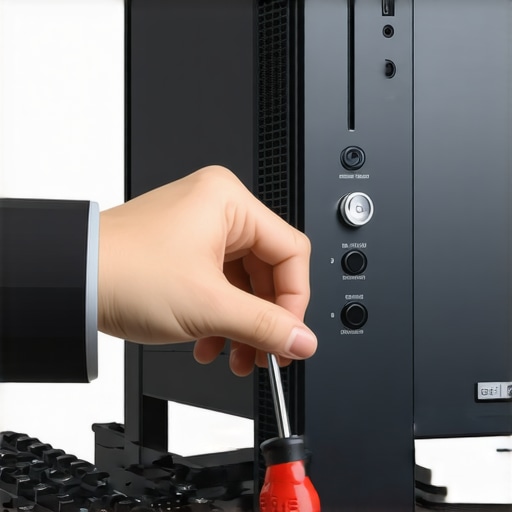 How to fix a stuck power button on a desktop PC