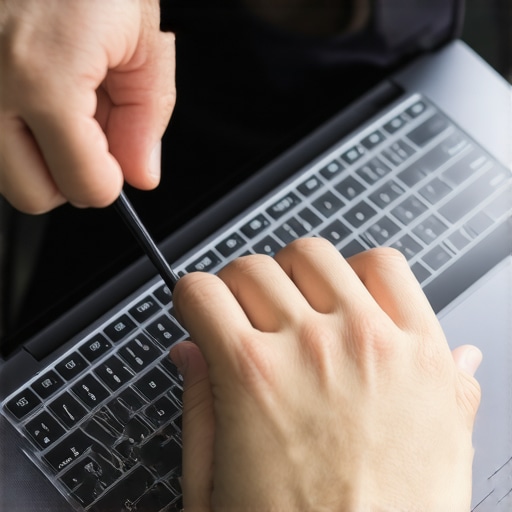 How to swap a keyboard on a laptop with no screws on top