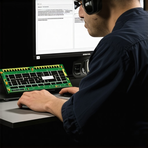 Technician running MemTest86 on a desktop computer to diagnose RAM issues.