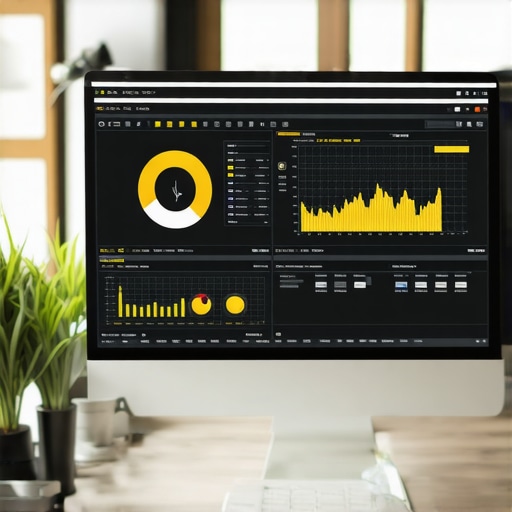 A detailed computer system health dashboard with various graphs and alerts.