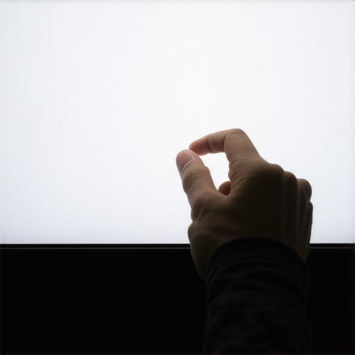 The fix for a screen that has strange white spots in the middle