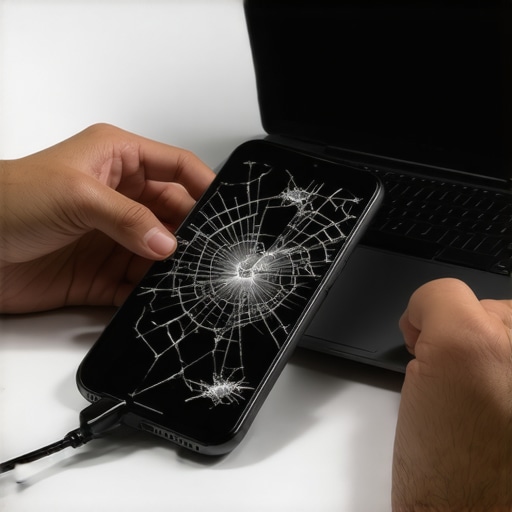 The move to save files from a phone with a shattered screen