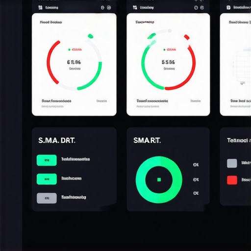 Close-up of a S.M.A.R.T. data diagnostic tool showing server drive health indicators