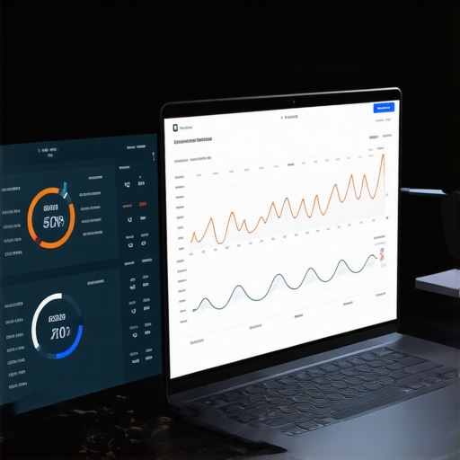 Laptop screen displaying thermal management and hardware health monitoring software.
