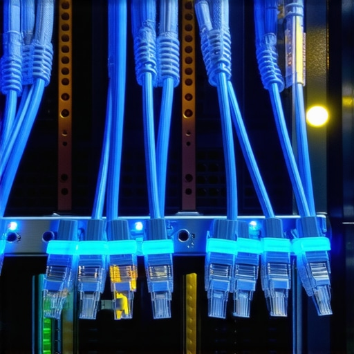 A well-organized office server rack representing secure and audited IT infrastructure.