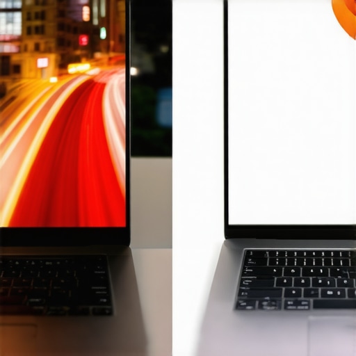 Visual demonstration of screen ghosting versus a clear display