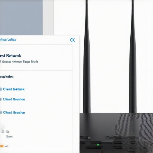 A screenshot of a router dashboard showing the guest network settings and client isolation feature being enabled.