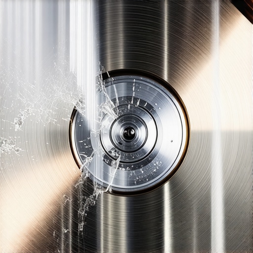 Macro view of a scratched mechanical hard drive platter illustrating physical failure.