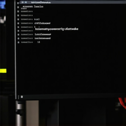 A screen displaying the powercfg lastwake command to troubleshoot a computer waking up at night.