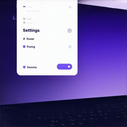 Settings menu for disabling laptop display power saving features.