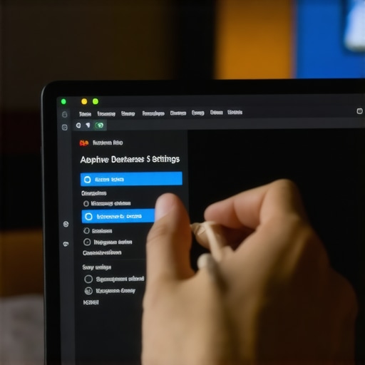 Disabling Windows Adaptive Brightness Settings A user toggling the adaptive brightness setting on a laptop display menu