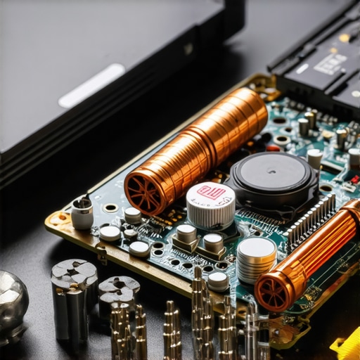 A technician's workbench with laptop repair tools and thermal paste