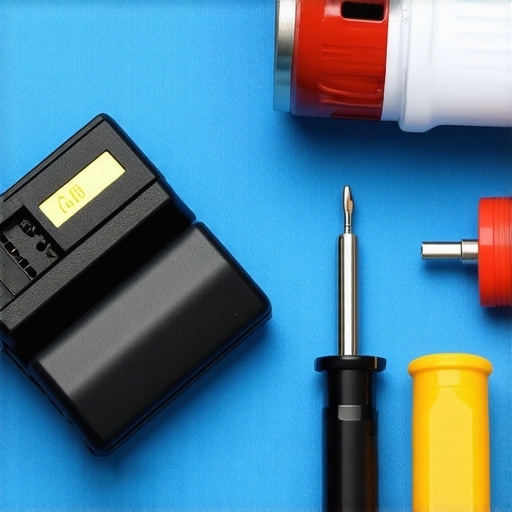 Close-up of a laptop repair toolkit with a diagnostic USB drive and cleaning tools.