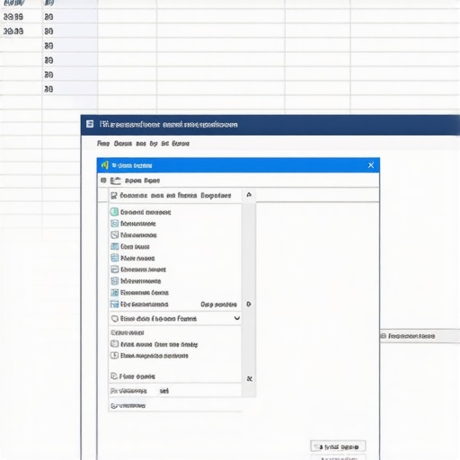 Close up of the Open and Repair option in Microsoft Excel to fix corrupted files.