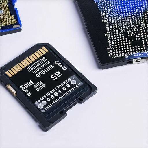 Close up of SD card components for professional data recovery