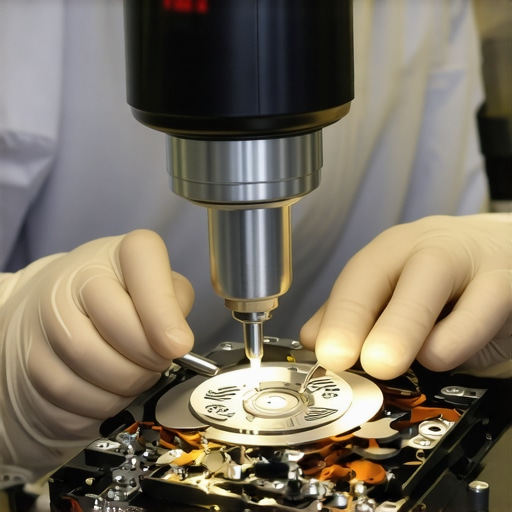 Professional hard drive data recovery in a cleanroom