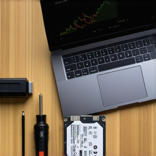 Close-up of a laptop and new SSD on a desk representing a hardware upgrade decision