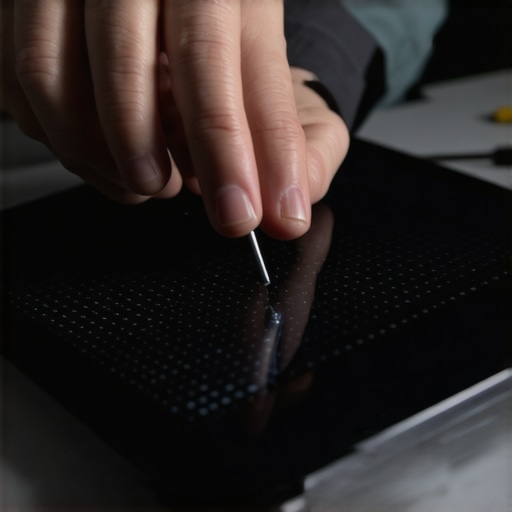How to fix a laptop screen that has white pressure spots