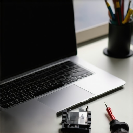 How to fix a laptop screen that shows a weird shadow in the corner