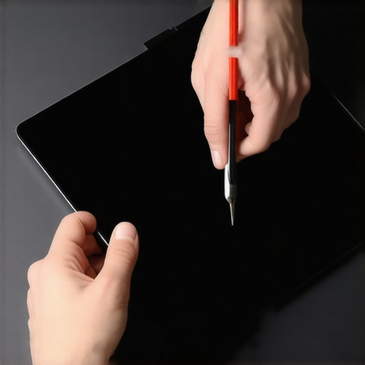 How to fix a laptop screen with a giant black ink blot