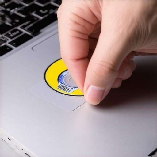 How to remove a stuck CD from a laptop drive without a paperclip