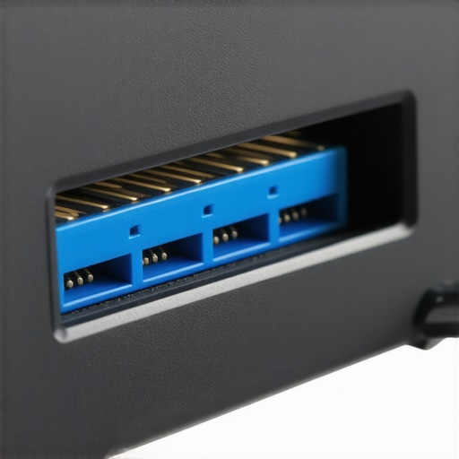 A close-up view of bent pins inside a damaged computer USB port on a repair bench