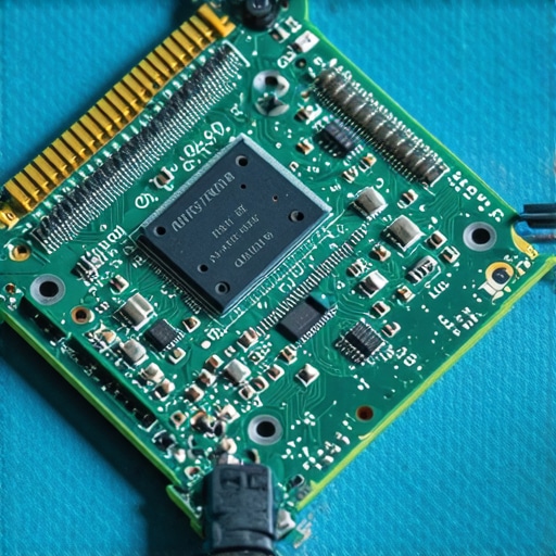 Detailed view of SSD flash memory chips and controller board