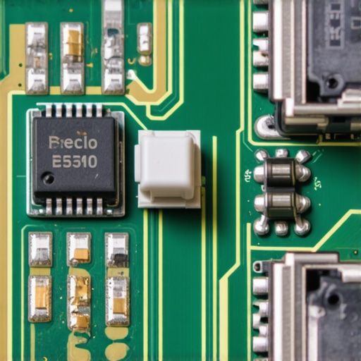 Laptop Motherboard Backlight Fuse A close-up view of a small electronic fuse on a motherboard that can cause laptop screen dimness when blown.