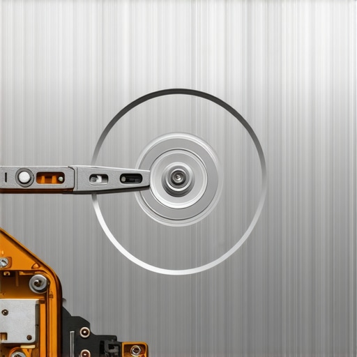 Mechanical hard drive damage A scratched hard drive platter showing mechanical failure