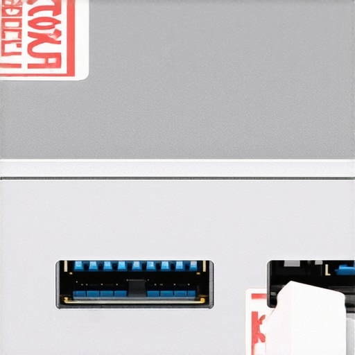 Physical USB Port Security Seals Close-up of tamper-evident seals on computer ports for hardware security