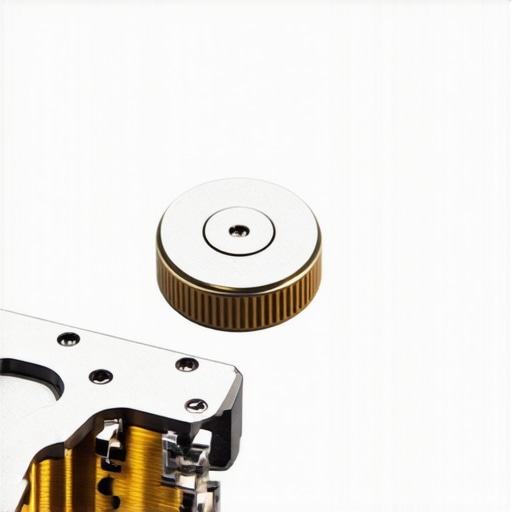 Macro view of a failing mechanical hard drive showing physical platter damage