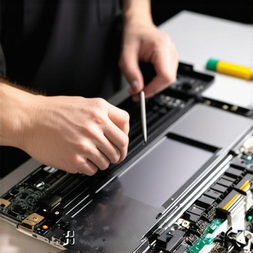 Close up of precision tools used for laptop hardware maintenance