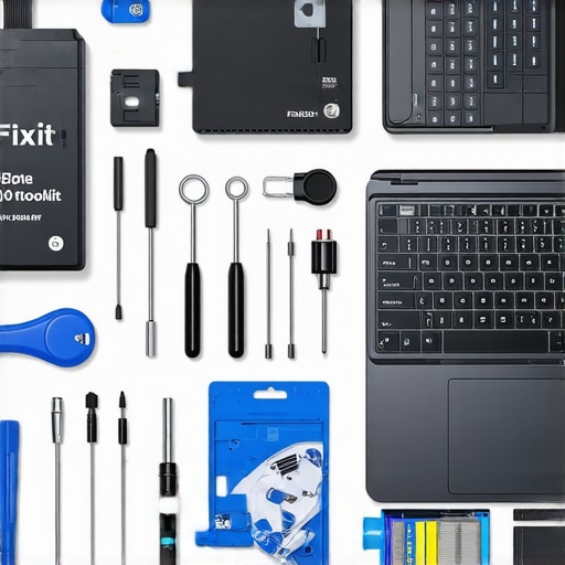 High-quality computer repair tools and a UPS on a technician's workbench for long-term hardware maintenance.
