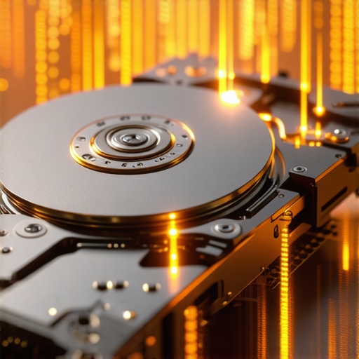Close-up of a hard drive head and platter representing professional data recovery techniques.